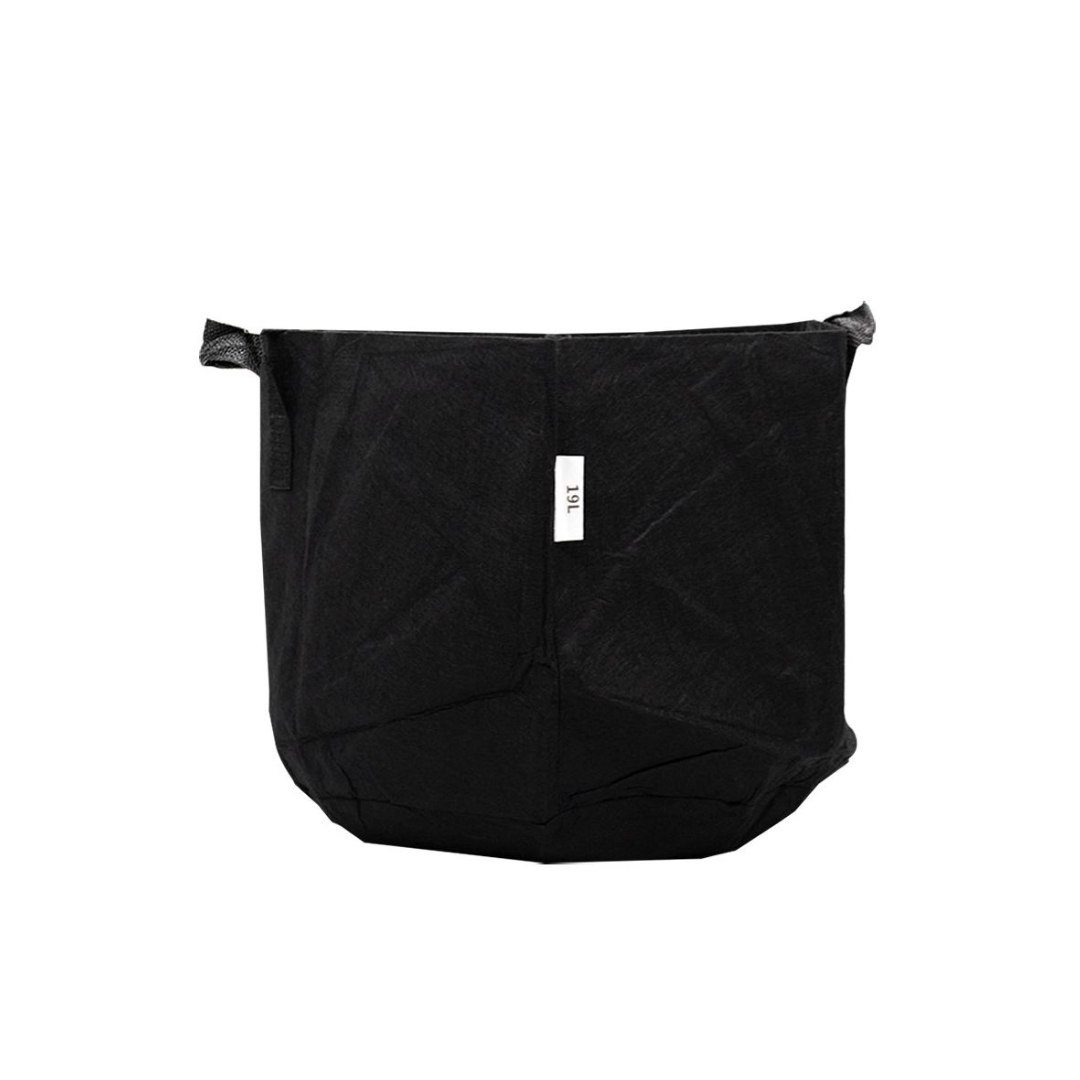 maceta textil negra 19 lt. kasvi